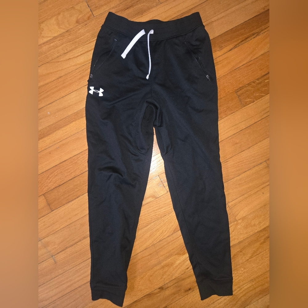 Under Armour Black Joggers with White Accents
